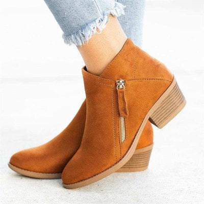 Botas de couro ortopédicas para mulheres