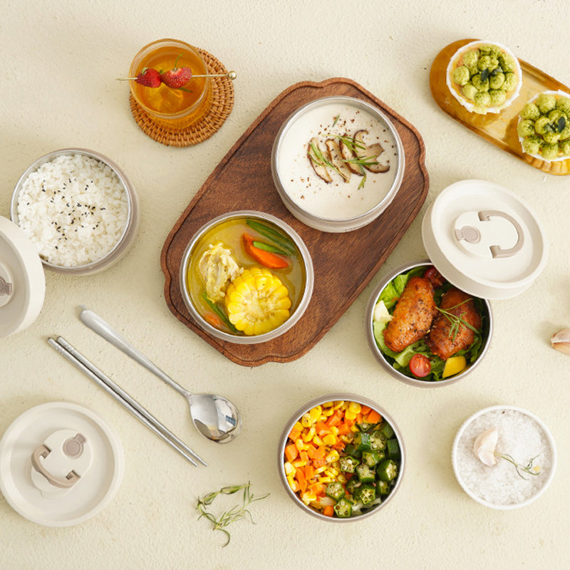 Boîte repas Conteneur isolant en acier inoxydable pour aliments