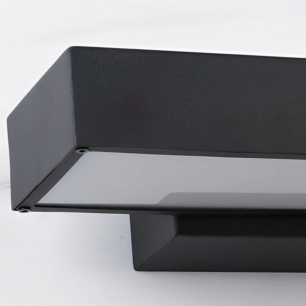 Applique d'extérieur en acier inoxydable noir