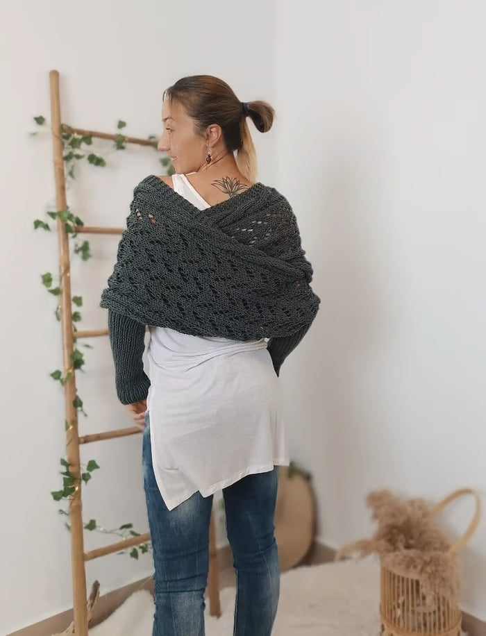 Chal de estilo boêmio aconchegante para mulheres
