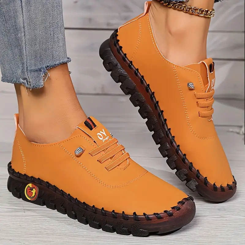 Lisa- Light e sapatos de couro que não deslizam para mulheres