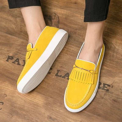 Mocassins elegantes de camurça para homens
