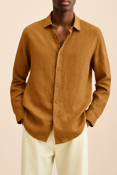 Camisa de vestir para homem de linho - Albert