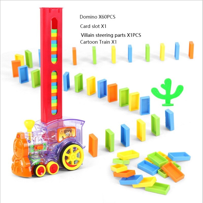 Stack bricks - Domino Montessori train toy