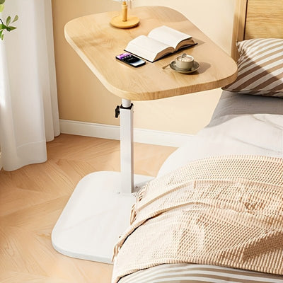 ADJUSTA - Mesa auxiliar regulable con tablero de madera y estructura de metal