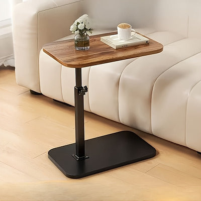 ADJUSTA - Mesa auxiliar regulable con tablero de madera y estructura de metal