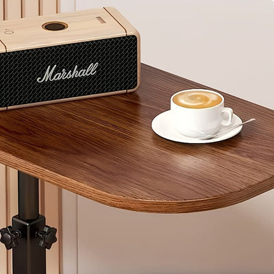 ADJUSTA - Mesa auxiliar regulable con tablero de madera y estructura de metal