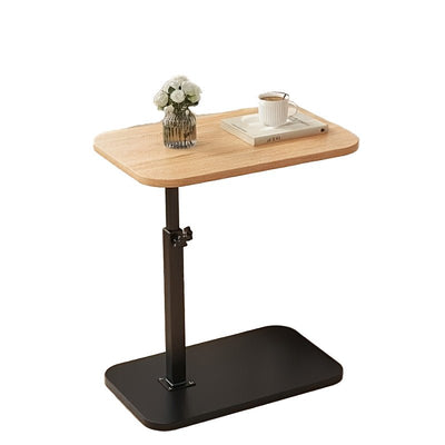 ADJUSTA - Mesa auxiliar regulable con tablero de madera y estructura de metal