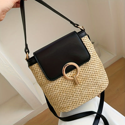Avery | Bolsa de palha chique para mulheres