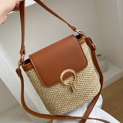 Avery | Bolsa de palha chique para mulheres