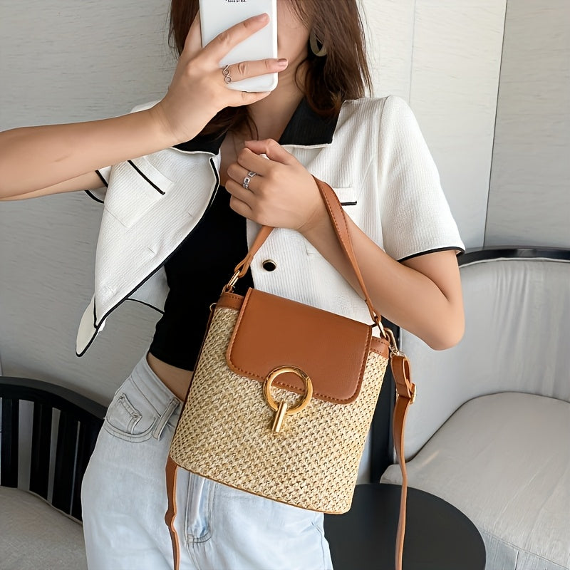 Avery | Bolsa de palha chique para mulheres