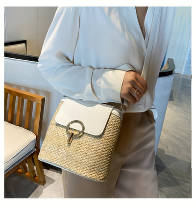 Avery | Bolsa de palha chique para mulheres