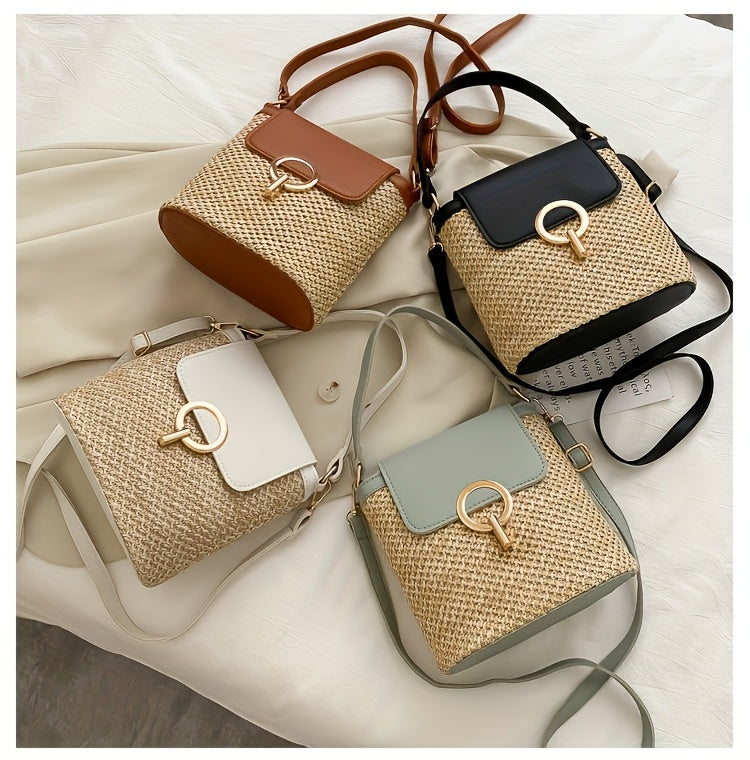 Avery | Bolsa de palha chique para mulheres