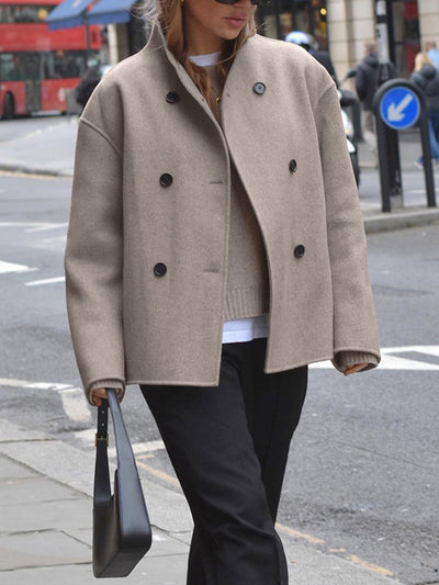 Cortavientos oversize de luxo para mulher