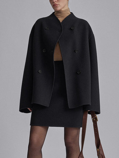 Cortavientos oversize de luxo para mulher