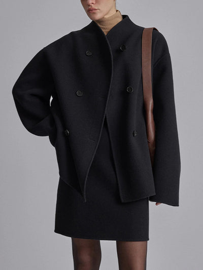 Cortavientos oversize de luxo para mulher