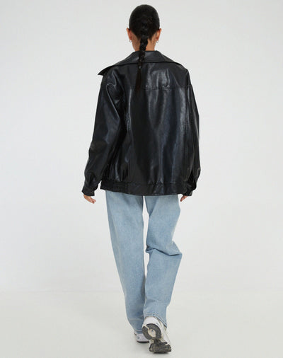 Élégante veste en cuir grande taille : confortable et moderne pour tous les jours