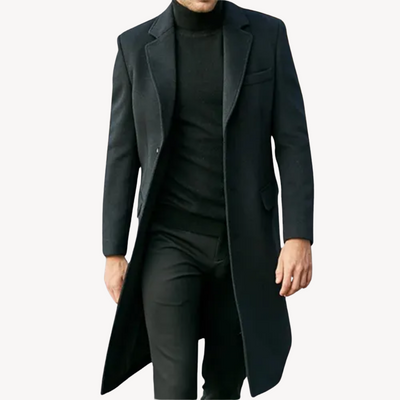 Manteau élégant pour homme confectionné en laine de haute qualité
