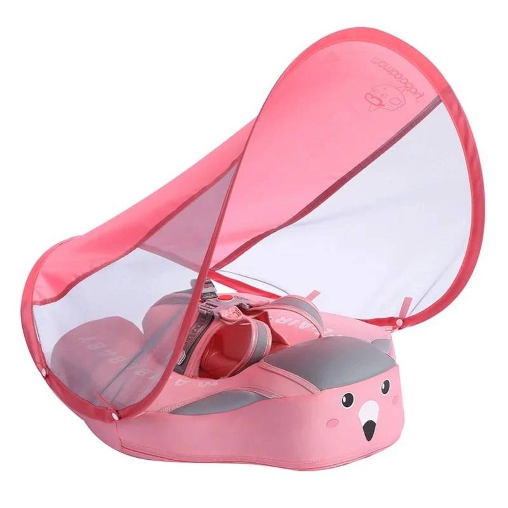 Baby Swim Float com toldo de parasol