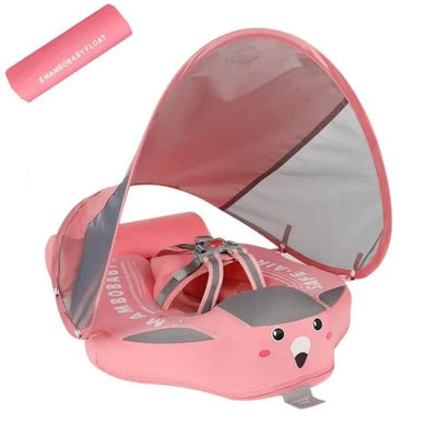 Baby Swim Float com toldo de parasol