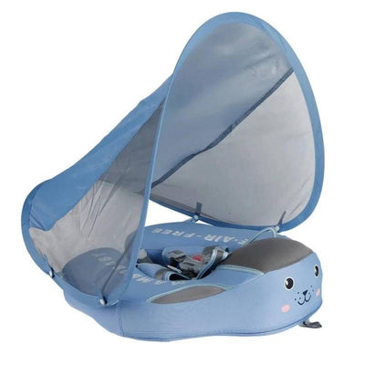 Baby Swim Float com toldo de parasol