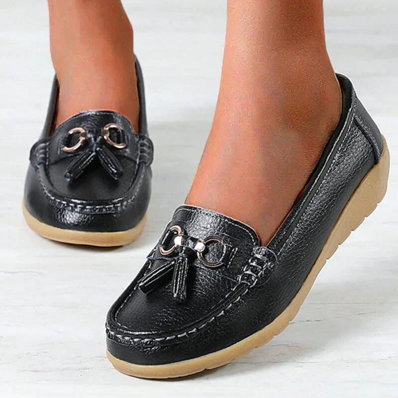 Mocasines de piel para mujer | Ortopedia