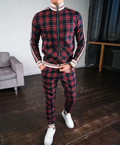 Conjunto de homens elegantes