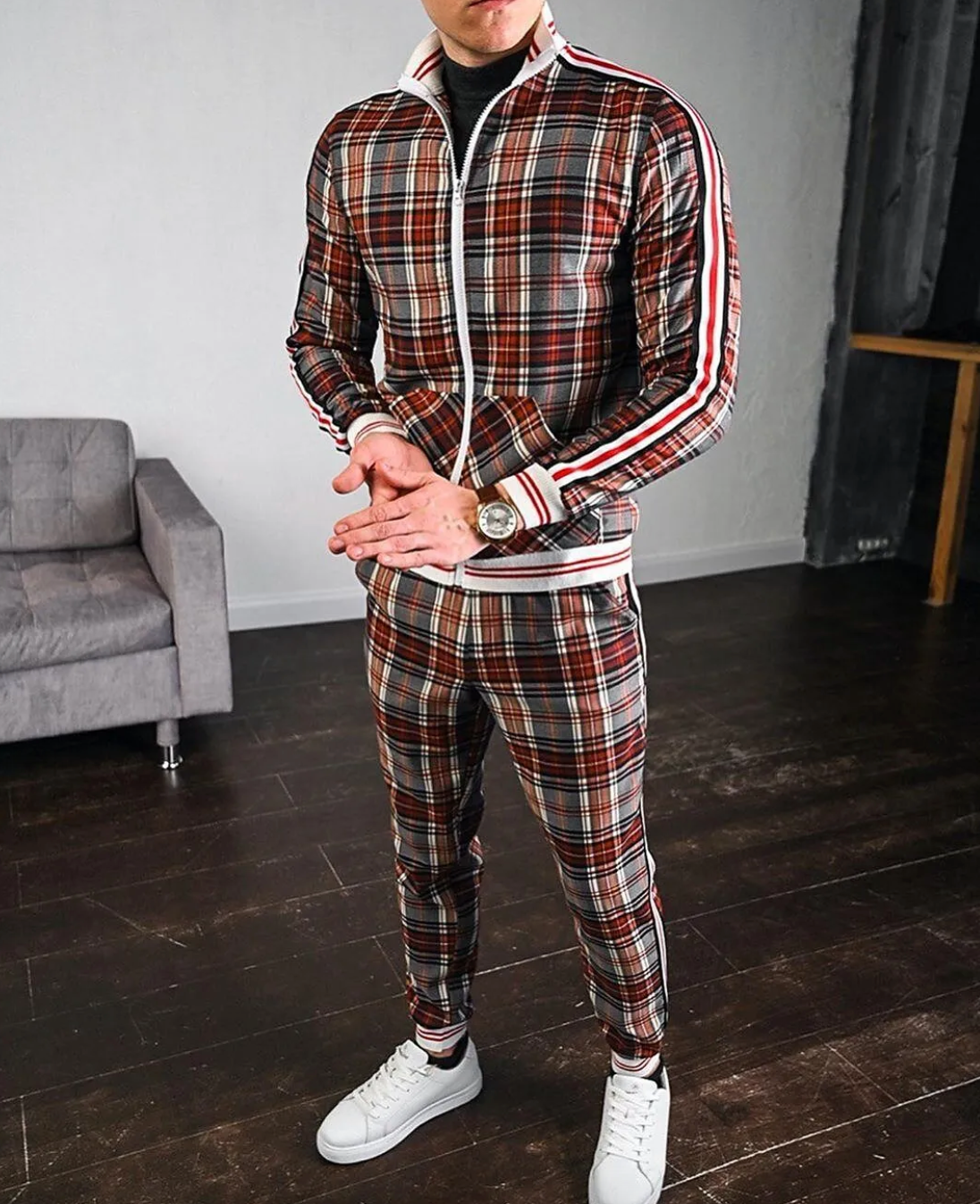 Conjunto de homens elegantes