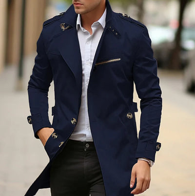 Nelio - Spring elegante Gabardina para homens