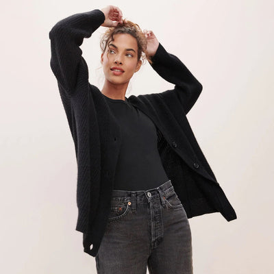 Chaqueta de punto oversize