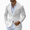 Men's Lightweight Linen Blend Summer Blazer | Slim Fit Breathable Coat