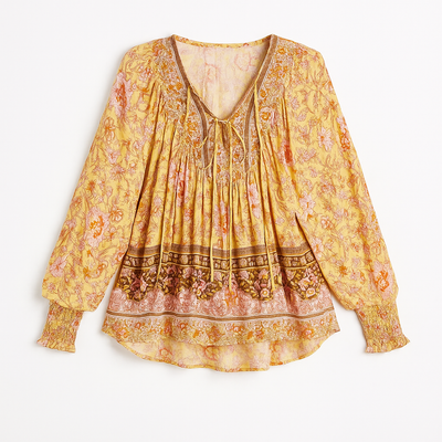 Boho blouse yellow