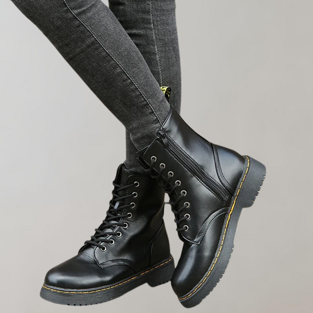 Elegantes botas de pele para mulher | Inverno