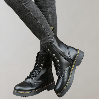 Elegantes botas de pele para mulher | Inverno