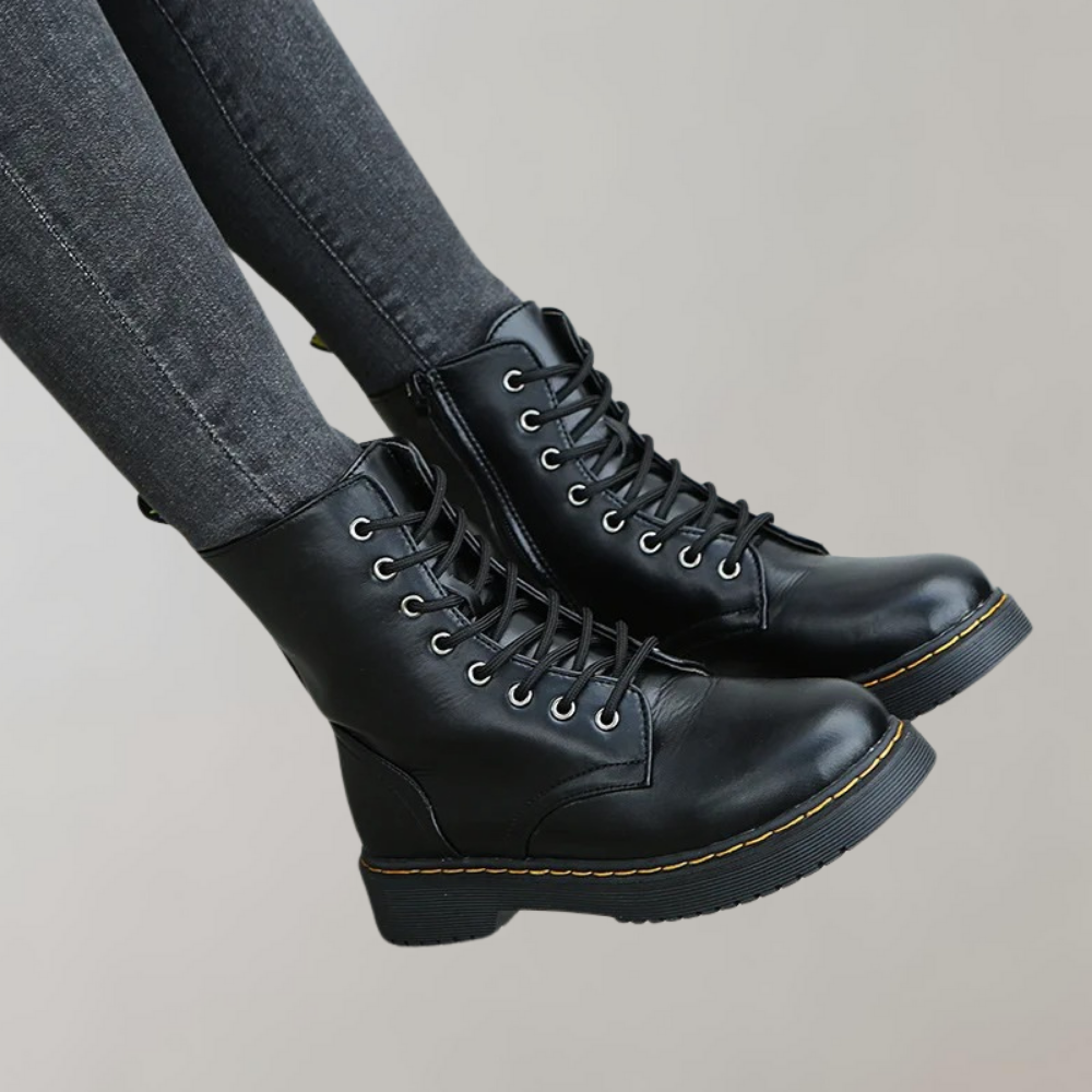 Elegantes botas de pele para mulher | Inverno