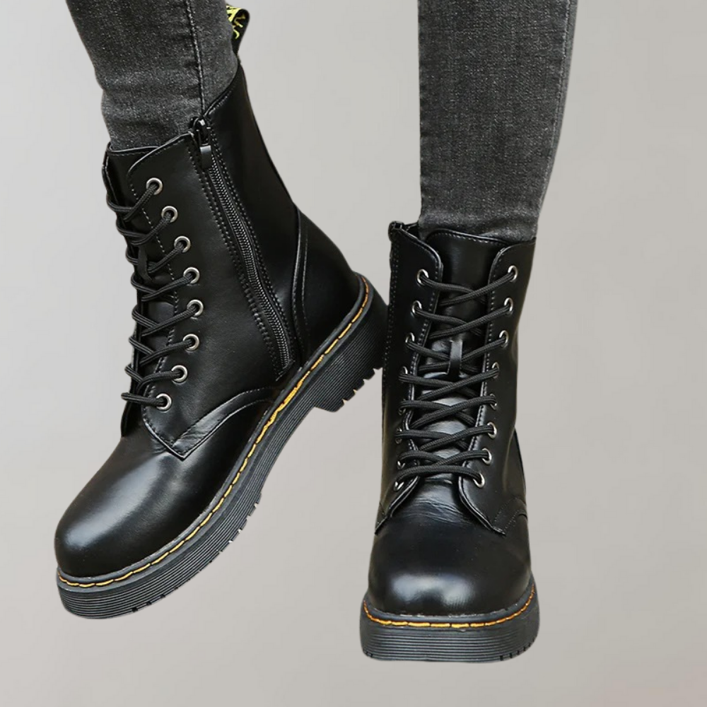 Elegantes botas de pele para mulher | Inverno