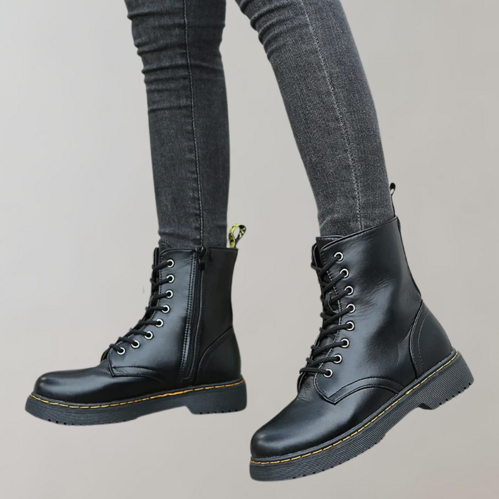 Elegantes botas de pele para mulher | Inverno