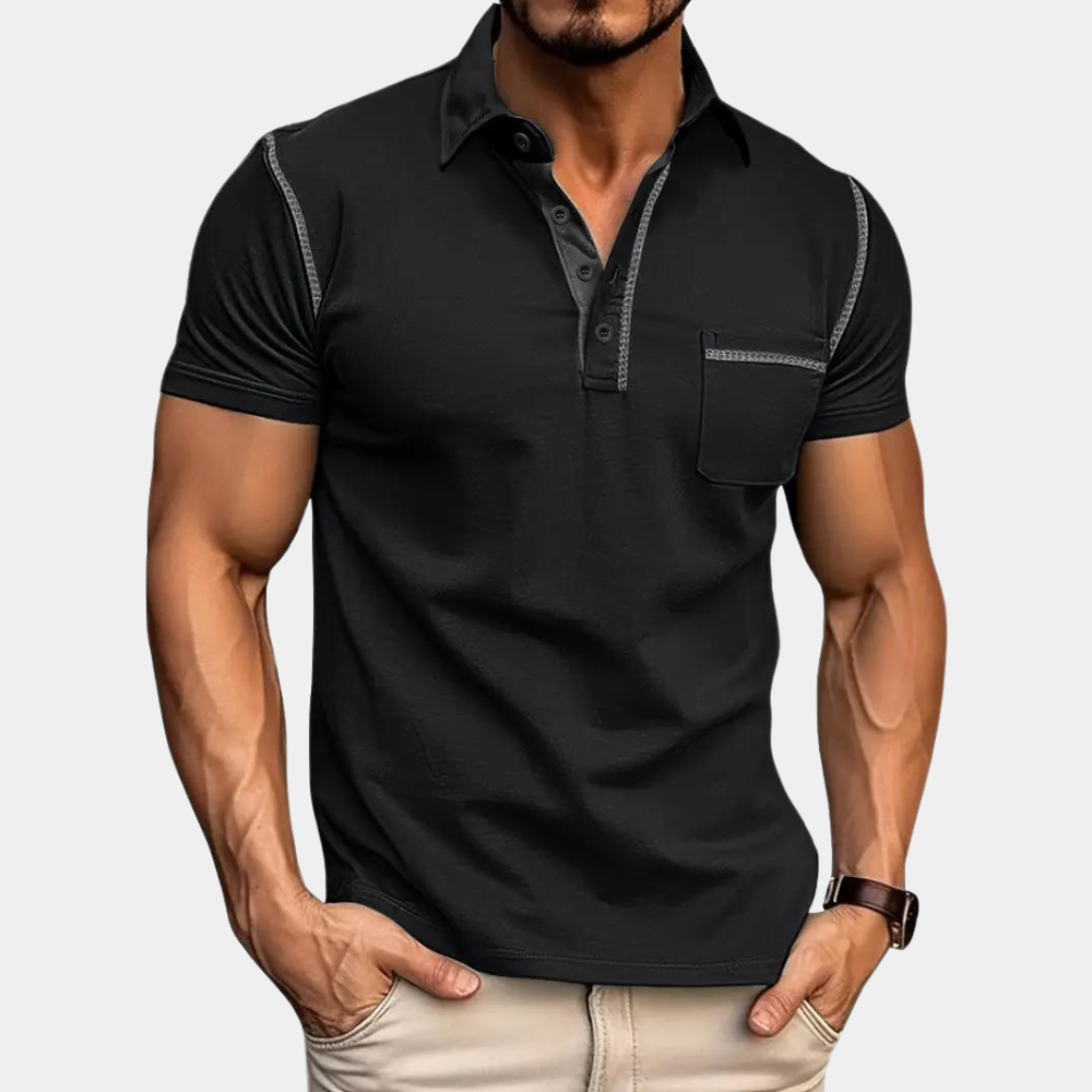 Pólo de verão elegante para homens