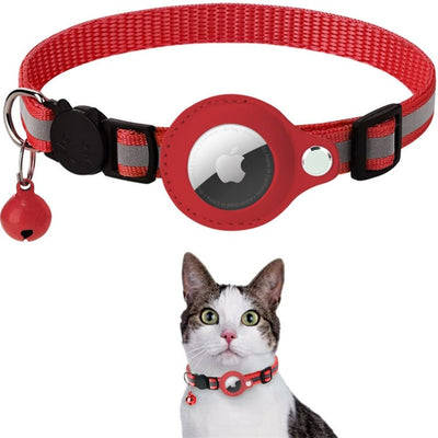 Colar de rastreamento de GPS de gato com fechamento rápido e design reflexivo para melhorar a visibilidade noturna