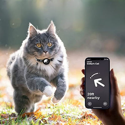 Colar de rastreamento de GPS de gato com fechamento rápido e design reflexivo para melhorar a visibilidade noturna