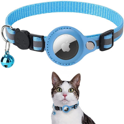 Colar de rastreamento de GPS de gato com fechamento rápido e design reflexivo para melhorar a visibilidade noturna