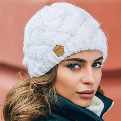 Gorro de malha suave e moderno