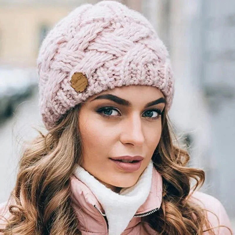 Gorro de malha suave e moderno