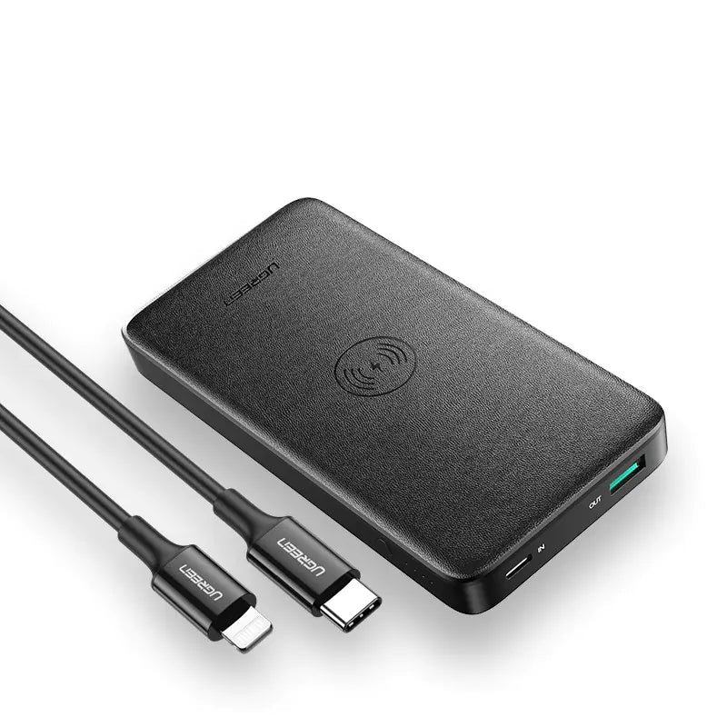 Power Bank de charge rapide sans fil - 10 000 mAh à double sortie