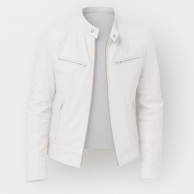 Leather Jacket white