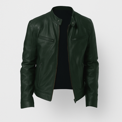 Leather Jacket green