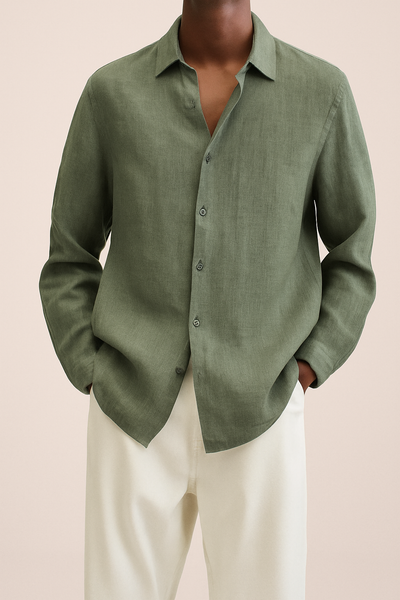Camisa de vestir para homem de linho - Albert