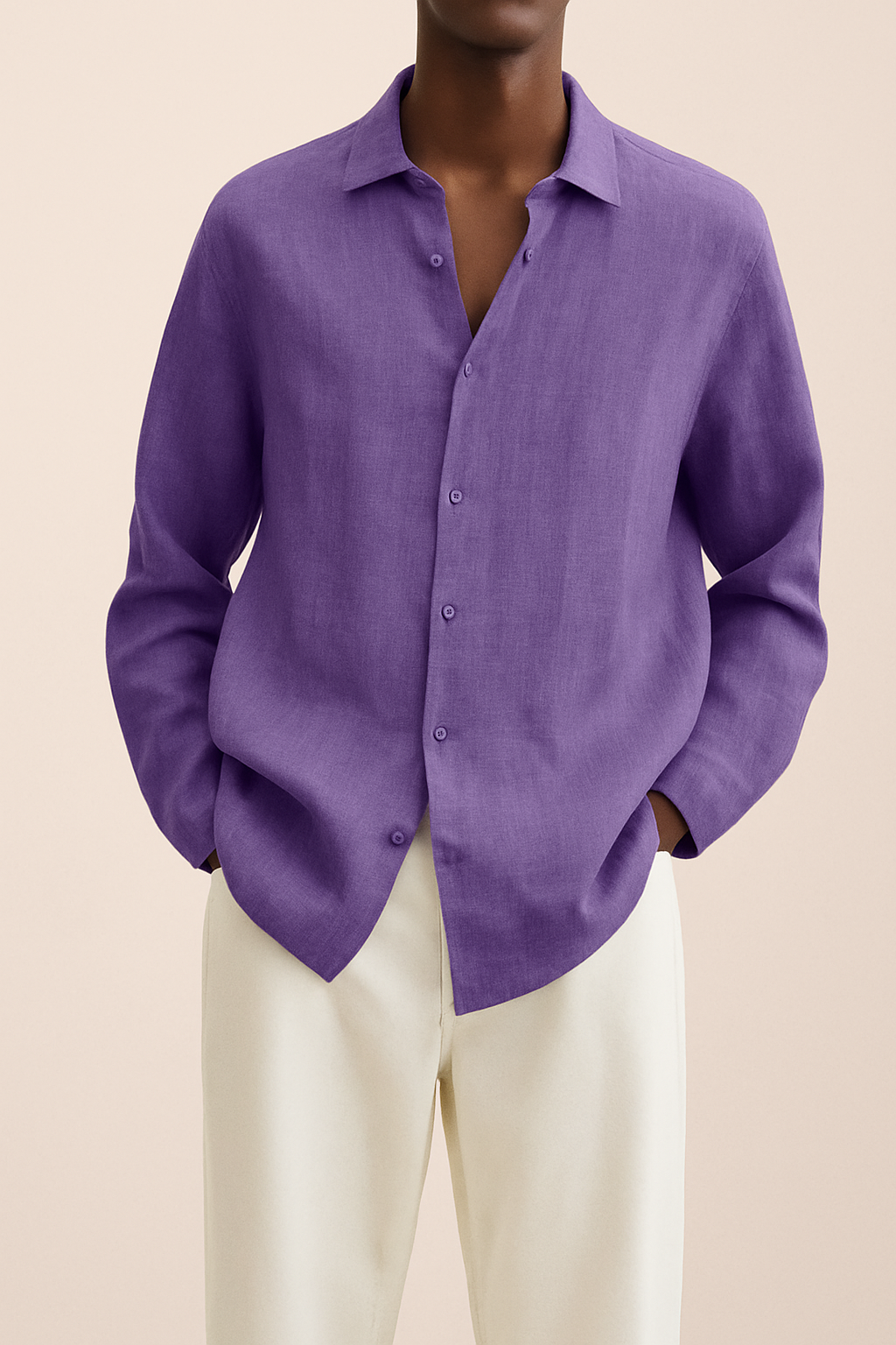Camisa de vestir para homem de linho - Albert