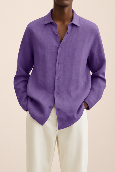 Camisa de vestir para homem de linho - Albert