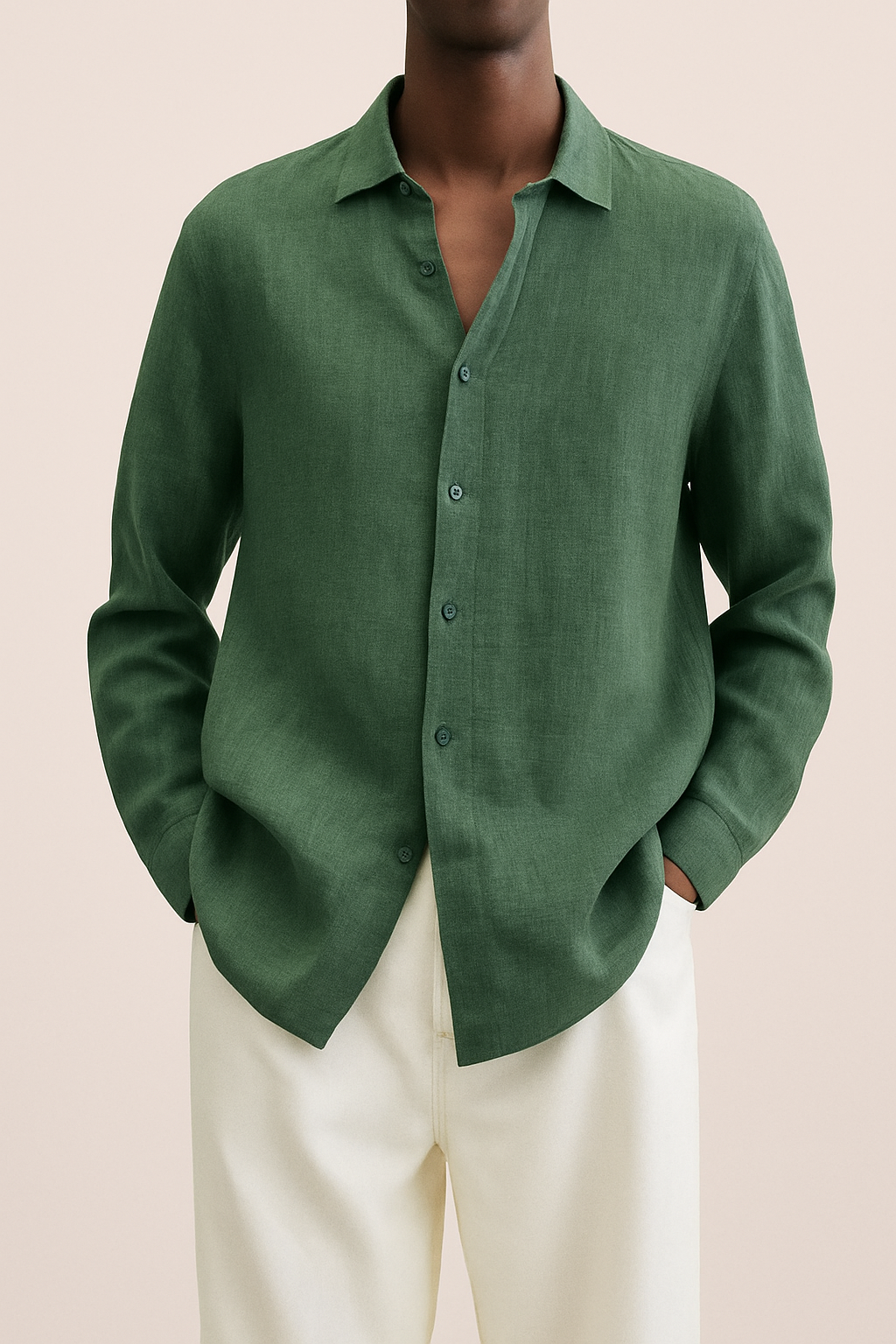 Camisa de vestir para homem de linho - Albert